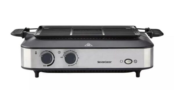 SILVERCREST Grill Electric Grill Multifunctional Grill with Kebab Function 1600 Watts - Image 5